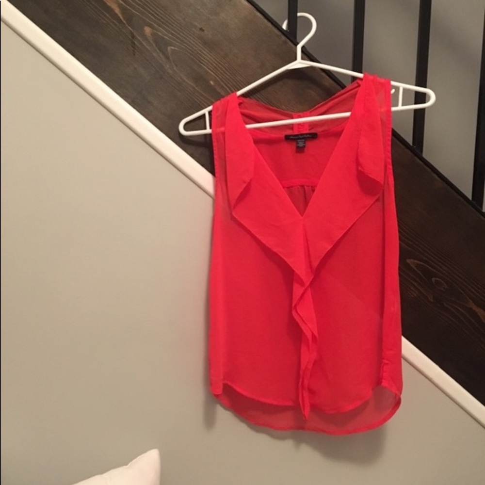 Red/Pink Sheer top
